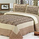 Patrón de cebra 3pcs lava conjunto edredón de algodón