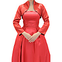 Manga comprida de cetim Enrole noite / casamento / Jacket (mais cores)