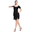 Ballroom Dancewear Viscose Latin Dance Dress For Ladies