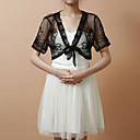 Short Sleeve Tulle Evening/Casual Wrap/Jacket(More Colors)