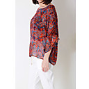 Paisley Mujeres Imprimir Blusa Sheer