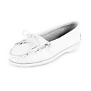 Mocasines de cuero de tacón plano y zapatos sin cordones con zapatos de luna de miel Borla (más colores)