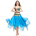 Dancewear Chiffon With Coins/Beading Performance Belly Top/Belt/Skirt For Ladies More Colors