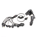 Universele USB Retractable Charger met Car Charger YXT-040