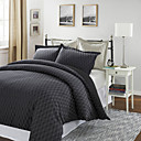 3PCS Jebel Check Jacquard Doble / Queen / King Set Funda Nórdica
