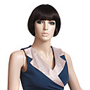 Capless hochwertige synthetische Gerade Short Brown Perücke