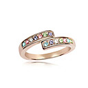 Mooie 18K Gold Plated hoge kwaliteit legering en kristal Ring meer kleuren
