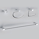 Contemporary Style Chrome Finish Zinc Alloy Wall Mounted Badezimmer Zubehör Sets
