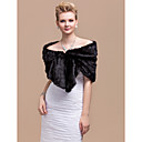 Elegant Faux Rabbit Fur Party / Evening Shawl / Wrap
