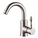 Acero inoxidable cepillado Acabado estilo contemporáneo Central Grifería de fregadero