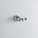 Chrome Wall Stile moderno finitura montato porta accappatoio ottone doppia