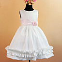 Beautiful A-line Sleeveless Satin/Tulle Wedding/Evening Flower Girl Dress