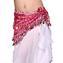 Tulle desempenho dancewear com lantejoulas dança do ventre cinto para senhoras mais cores