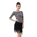 Dancewear Quality Viscose with Lace Latin Dance Outfits Top and Skirt For Ladies