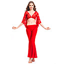 Dancewear Crystal Cotton With Lace Belly Dance Outfit for Ladies More Colors