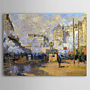 Pittura famoso olio Esterno della stazione di Saint-Lazare, Luce solare Effetto di Claude Monet