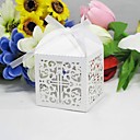 Vintage Laser Cut Favor Box With Bowknot (Set of 12)