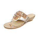 Similpelle Zeppa Sandali con perline partito / sera scarpe (più colori)
