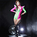 Punk Style Pink und Grün Lycra Nylon Sexy Uniform
