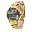 Unisex Alloy Quartz Analog-Armbanduhr (Gold)
