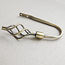 Twist Fiore cruciforme bronzo antico Holdbacks Finitura (una coppia)