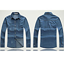 Men 's Jean Jacket Coat Denim Plus-size Elastic Jean Jacket Outwear