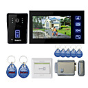 7 "Panneau Video System Door Phone tactile avec électronique de commande de verrouillage + RFID télécommandes
