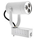 3W 255LM 6000-6500K Natural White Light White Shell LED Ceiling Bulb Track Lamp (85-265V)