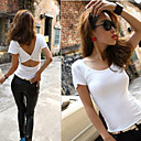 Femmes Slim T-shirt avec dos torsadé