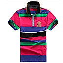 Men's Hot Summer-seizoen Contrast Color Shirt Kraag T-shirt