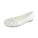 Fashion Satin Flat Heel Flats With Rhinestone Wedding Shoes (More Colors)