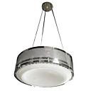 40W Artistic Acrylic Pendant Light with Stainless Steel Carved Shade(T6 Tube)