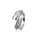 Mooie platina vergulde legering Cubic Zirconia Ring