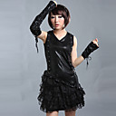 Cool Sleeveless Short Black Polyester Punk Lolita Dress with Gloves