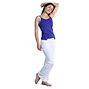 Blue Vesten & White Lange Broek Yoga Suits