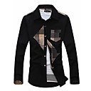 Homens Estilo coreano T-shirt de manga comprida