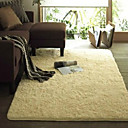 7.5 'Beige acrylique solide Bonded Rug