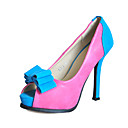 Leatherette Stiletto Heel Peep Toe With Bowknot Party / Evening Shoes (More Colors)