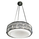40W Modern Pendant Light with Stainless Steel Carved Shade(T6 Tube)