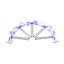Amazing Alloy/Satin Women's Wedding Hairpins,5 Pieces Per Lot