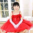 Lovely Spaghetti Straps Satin/Tulle Wedding/Evening Flower Girl Dress