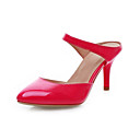 De couro stiletto peep toe festa / sapatas da noite (mais cores)
