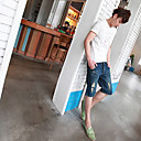Men's Broken Hole Denim Short Pants