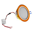 Dimmable 3W 210LM 3000-3500K Branco Quente Luz Dourada Shell Lâmpada de teto LED (220V)