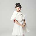 Flower Girl Faux Fur Abend / Hochzeit Schal mit Schleife