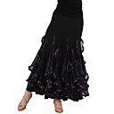 Dancewear Viscose and Tulle Latin Dance Skirt For Ladies
