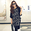 Women's Plus Size Robot Print Dress(Bust:160-186cm)