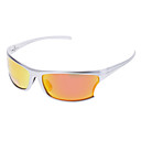 GOQSPORT PC Material Polarized Cycling Glasses (Silvery,Black Frame;Brown ,Purple Lens) 00033H