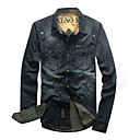 Men 's Denim Shirt Collar Jean Jacket Outwear