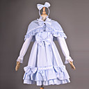 Cap manches mi-longueur Bleu Pays Coton Lolita Outfit